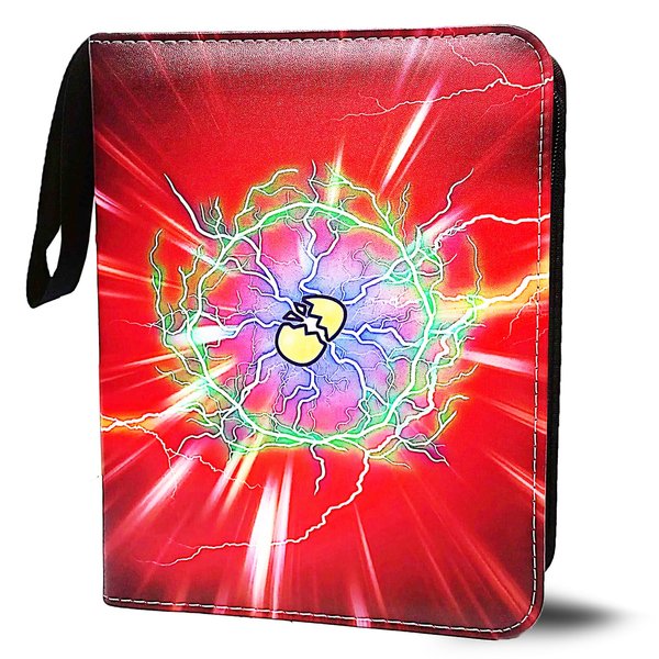 Card Binder with 400 Pockets, 50 Removable Sleeves, Trading Card Collector Zipper Album Holder