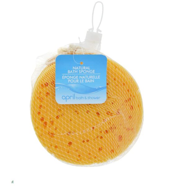 (2) April Bath & Shower Natural Bath Sponges for Baby Bath Shower Women Men Bathing Sponge Set Kids, 5x5x2 inches