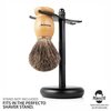 Perfecto 100% Original Pure Badger Shaving Brush, Engineered for The Best Fathers Day Gift. All Methods, Safety Razor, Double Edge Razor, Straight Razor, Shaving Razor, Gift for Dad Badger Brush.