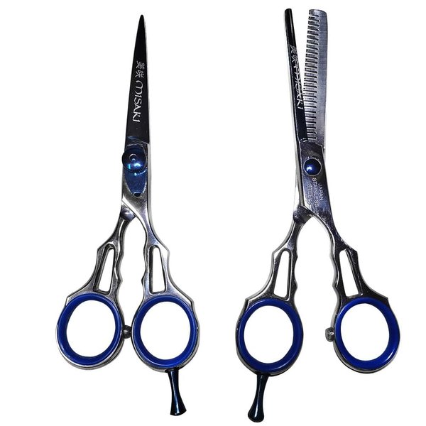 SHEAR & THINNER SET - 6 1/2" - FOR SALON, BARBERSHOP, AND AT HOME USE