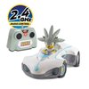 Sonic Team Sonic Racing RC: Silver - NKOK (682), 1:28 Scale 2.4GHz Remote Controlled Car, 6.5' Compact Design, Officially Licensed Sega Sonic The Hedgehog, Battery Powered, Ages 6+