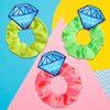 Neon 80s Scrunchies I 12 Pack I Bachelorette Party Favor Hair Ties I Team Bride Hair Ties I Bridesmaid Hair Tie