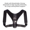 FOVERA New Posture Corrector Back Brace for Men and Women - Fully Adjustable Straightener for Mid, Upper Spine Support- Neck, Shoulder, Clavicle and Back Pain Relief-Breathable Neoprene (1 PCS)