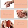 Biiange Handheld Scalp Shampoo Massage Brush, Silicone Massage Comb, Silicone Scrubbers Scalp Massager Comb for Soothing Scalp (1Pack, Pink)