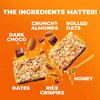 BBRATS Energy Bars - 6 Bars, Healthy Protein Bars with Dark Choco, Rolled Oats & Almonds