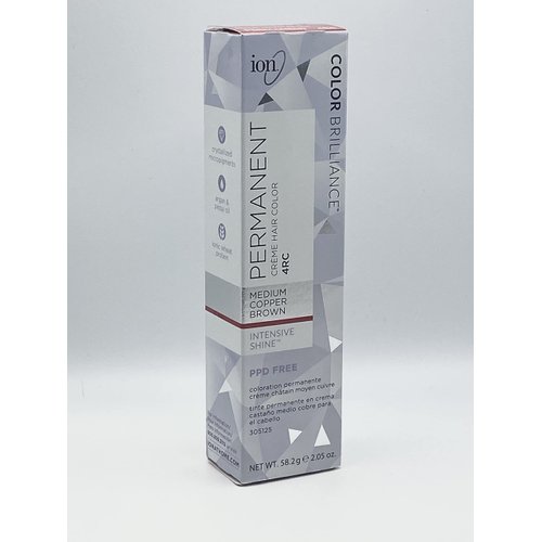 Ion 4RC Medium Copper Brown Permanent Creme Hair Color 4RC Medium Copper Brown