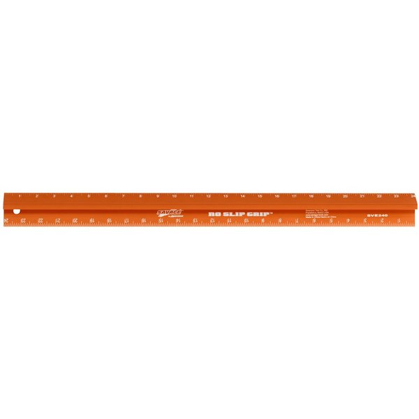Swanson SVE240 24-Inch Savage Straight Edge, Non-marring, Anodised and Laser-Etched Scale