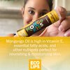 LIP BALM Mongo Kiss 6-Pack (6 tubes) Vanilla Honey by Eco Lips 100% Organic Beeswax & Cocoa Butter Lip Care with Organic Mongongo Oil - Soothe & Moisturize Dry and Cracked Lips - Made in USA