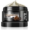 Face Scrub for Men, Facial Scrub for Deep Exfoliating, Cleansing, Removing Blackheads, Ingrown Hairs, Pre-shave Soften, Organic Formulated with Coffee Extract, AHA and BHA Face Exfoliator (4.23 oz)