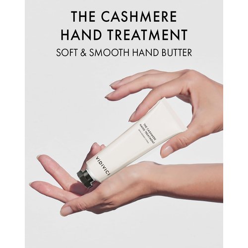 VIDIVICI The Cashmere Hand Treatment Woody Citrus - Hand Cream Enriched with Shea Butter for Deep Hydration - Citrus, Bergamot and Woody Scent - Scented Hand Butter for Dry & Cracked Hands, 1.69oz.