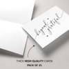 Thank You Cards with Envelopes - 25 Pre-Scored Thank You Note Cards for a Simple Yet Classy Way to Express Your Gratitude for Weddings, Gifts, Customers, Colleague and More Thank You Cards Bulk (Chic)