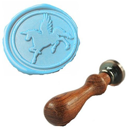 MDLG Vintage Pegasus Flying Wings Unicorn Wax Seal Sealing Stamp Embellishment Wedding Invitation Card Snail Mail Gift Wrapping Wine Package Great Christmas Gift Idea Wax Seal Stamp Set