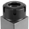 ZEONHAK ER 32 Collet Block, Hard Steel Fast Set-Up Spring Chuck Block Holder with Collet Nut for CNC Milling Lathe Engraving Tool, Square