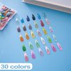 SLYFTE Premium Snap Mini Hair Clips, 120PCS Kids Barrettes Metal Non Slip Hair Bow Clips for Girls Toddlers Hair Accessories(1.2 Inch 30 colors)