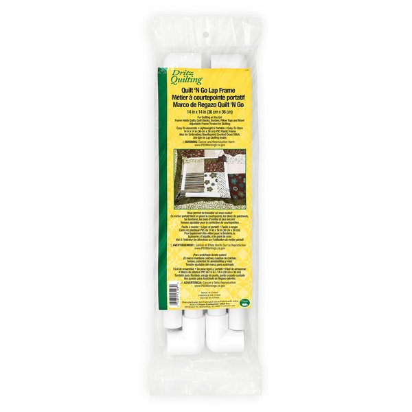 Dritz 3128 Quilt-N-Go Quilter's Lap Frame, 14 x 14-Inch , White