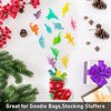 HAPTIME 16 Pcs Mini Dinosaur Figures, Small Luminous Dinosaur Toy, Glow in The Dark Dinosaur Party Favors Cake Toppers, Plastic Dino Toys for Kids Easter Basket Suffers Treasure Goody Bag