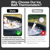 XANGNIER Ice Bath Thermometer & Timer,IP67 Waterproof Floating Water Thermometer for Cold Plunge Tub Accessories,Digital Display with Light Easy Read,Cold Plunge Thermometer