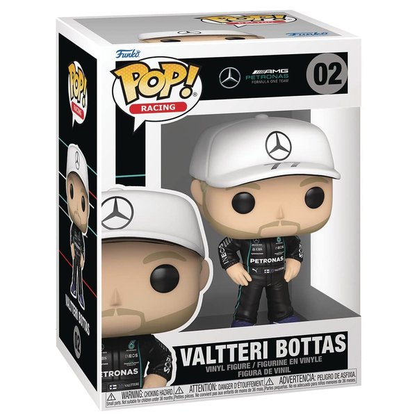 POP Formula One - Valtteri Bottas (AMG Petronas) Funko Vinyl Figure (Bundled with Compatible Box Protector Case), Multicolor, 3.75 inches