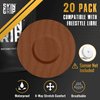 Skin Grip Adhesive Patches for Freestyle Libre 2 – Waterproof & Sweatproof for 10-14 Days, Pre-Cut Adhesive Tape, Continuous Glucose Monitor Sensor Cover – 20 Pack, Chocolate