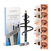 UOCK Eyeliner - 6 shades of eyeliner set: Natural Matte, Long-lasting, Waterproof Eyeliner, Eye Makeup, Eyebrow Pencil (White, Plesh color, Olive Green, Honey Brown, Punk Dark Blue, Black.)