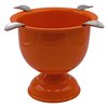 Stinky Cigar Ashtray, Tall and Deep Bowl Design, Windproof, 4 Stirrups, Competition Orange