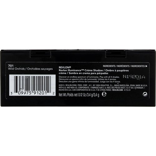 Revlon Crème Eyeshadow Palette, Illuminance Eye Makeup with Crease- Resistant Ingredients, Creamy Pigmented in Blendable Matte & Shimmer Finishes, 701 Wild Orchids, 0.12 Oz