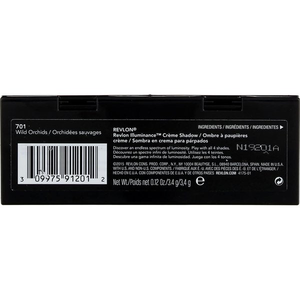 Revlon Crème Eyeshadow Palette, Illuminance Eye Makeup with Crease- Resistant Ingredients, Creamy Pigmented in Blendable Matte & Shimmer Finishes, 701 Wild Orchids, 0.12 Oz