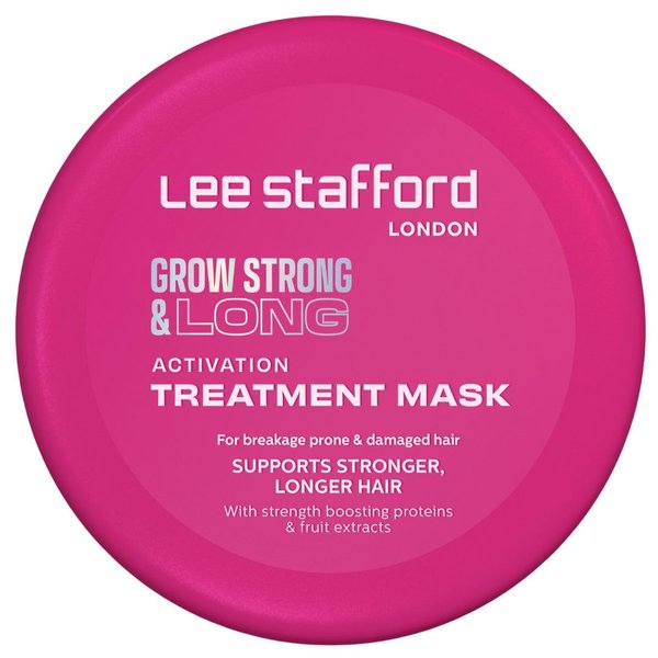 Lee Stafford Hair Growth Mask | Grow Strong & Long Collection - Best Nourishing Treatment for Damaged, Dry Hair, Deep Conditioner Mask Pack with Thickening Proteins, 6.7 Fl Oz