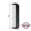 Hair Doctor Mini Rotating Tooth Fine Spaced Hair Comb (Black)
