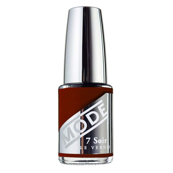 MODE Brown Red Oxblood Nail Lacquer LEATHER VAULT Long Lasting Nail Polish Color, High Gloss, Chip Resistant Strength, Nourishing Nail Care Protection, NY Made