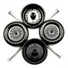 Pine Derby Car BSA Speed Wheels and Axles Kit | Professionally Lathed | Pinewood Car Wheels
