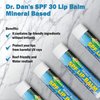 Dr. Dan's SPF 30 Lip Balm Mineral Based 3 Pack