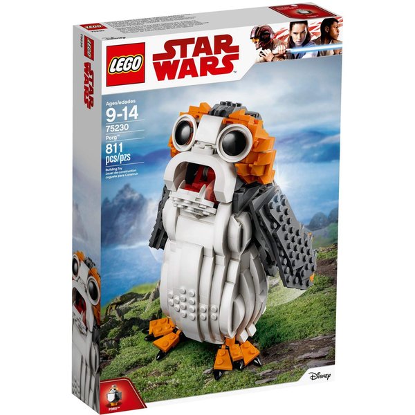 Star Wars PORG Building Set, Ahch-to Sea-Dwelling Bird Figure, Collectible Model, Multicolor