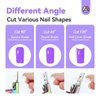 SAVILAND Acrylic Nail Cutters for Nail Tips: Chameleon Acrylic Nails Clipper with Sizer Magnets Nail Cutter 15PCS Sharp Nail Tech Supplies Nail Trimmer Manicure Tool Nail Accessories Women Salon Home