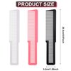 10 Pieces Hair Cutting Comb Fine Tooth Styling Comb Barber Styling Hair Comb Clipper Cutting Comb for Home Salon Barber (Black, White, Pink)