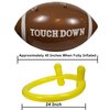 GiftExpress 40" Giant Jumbo Inflatable Football with Tee Set for Football Party, Gameday, and Football-Themed Party, Sport Party Decorations, Super Fun Football Games for Kids and Adults