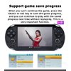 CZT Handheld Game Console 4.3 inch Double Joystick 8GB Build in 2200 Retro Game Video Game Console Arcade Multiple Emulator Mini Portable Game Player MP3/4 TV Out Gifts for Children/Men(Black)