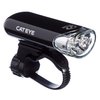 CATEYE HL-EL135N Bike Headlight – Bright 3 LED Bicycle Light with OptiCube™ Lens Technology, Easy Setup FlexTight™ Mount, Multiple Lighting Modes, Battery-Powered Operation, up to 320 Hours Runtime