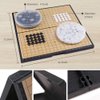 SongYun Magnetic 19x19 Go Game Set 11-Inch Folding Board with 361 Single Convex Plastic Go Stones and Plastic Go Bowl Portable Go Set - Classic Strategy Board Game (Go/Baduk/Weiqi)