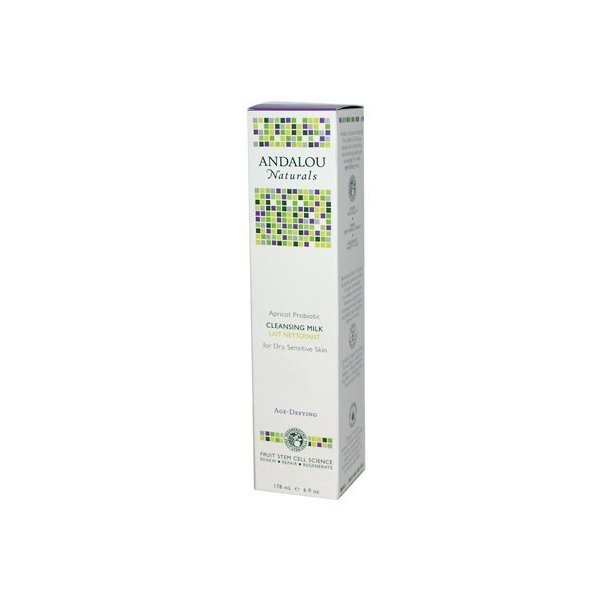 Andalou Naturals Probiotic Cleansing Milk Apricot, Apricot 6 oz (Multi-Pack)