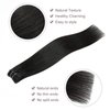 clip in Hair Extensions Natural Black Real Human Hair 16inch 30g 5pcs to add volume Remy Human Hair Extensions
