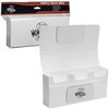 Monster Protectors Magnetic Triple Deck Box - White, Holds 225 Gaming TCGs, Self-locking Closure, Compatible w Standard & Smaller Size Gaming Trading Cards, Removable Construction, Christmas Gift