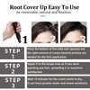 Root Touch Up Hairline Powder Stick - Temporary Gray Coverage, Waterproof Hair Shading Sponge Pen for Hair Filler and Root Dye (Dark Black)