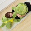 Sea Turtle Plushie Toy,14" Sea Turtle Stuffed Animals Plush Green Soft Plush Toys Hugging Pillows,Tortoise Plush Toys Doll Valentine's Day Birthday Gifts for Kids, Girls, Girlfriend (Green-14 inches)