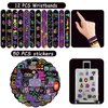 74 Neon Party Favors 50PCS Cool Neon Sign Vinyl Stickers 24PCS Glow Slap Bracelets Wristbands Neon Theme Birthday Party Decorations Glow in The Dark Party Supplies Favors for Kids School Rewards