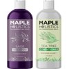 Sulfate Free Shampoo and Conditioner Set - Tea Tree Sage and Rosemary Shampoo and Conditioner for Dry Flaky Scalp Care - Deep Cleansing Color Safe Shampoo and Conditioner for Damaged Dry Hair Care