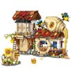 QLT QIAOLETONG Honey Workshop Mini Building Blocks, MOC Creative Building Toys Model Set for 7-9 Years Old Girls Boys, 1242 PCS Simulation Architecture Construction Toy, Gift Idea for Kids Adults