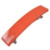 Stained Glass Barrette - Small 2.5" 65mm - HOT Molten ORANGE Safety ORANGE Poppy Slide Clip Hair Accessories.