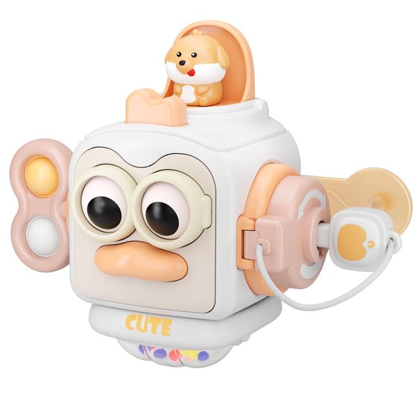 OSIMILY Montessori Toys, Sensory Toys for Toddlers Toys, Travel Activities Busy Cube, Baby Gifts for Busy Cube, Motor Skills Educational Learning Toys