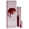 Kylie Cosmetics Matte Lip Kit - 403 Bite Me for Women - 2 Pc 0.10 oz Matte Liquid Lipstick, 0.03 oz Lip Liner